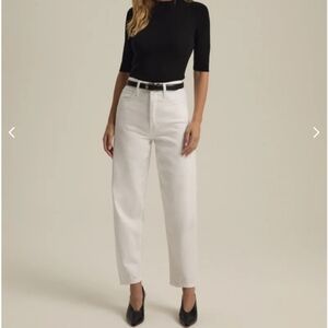 Favorite Daughter Nikki Mid Rise Barrel Leg Jeans 27x27.5"